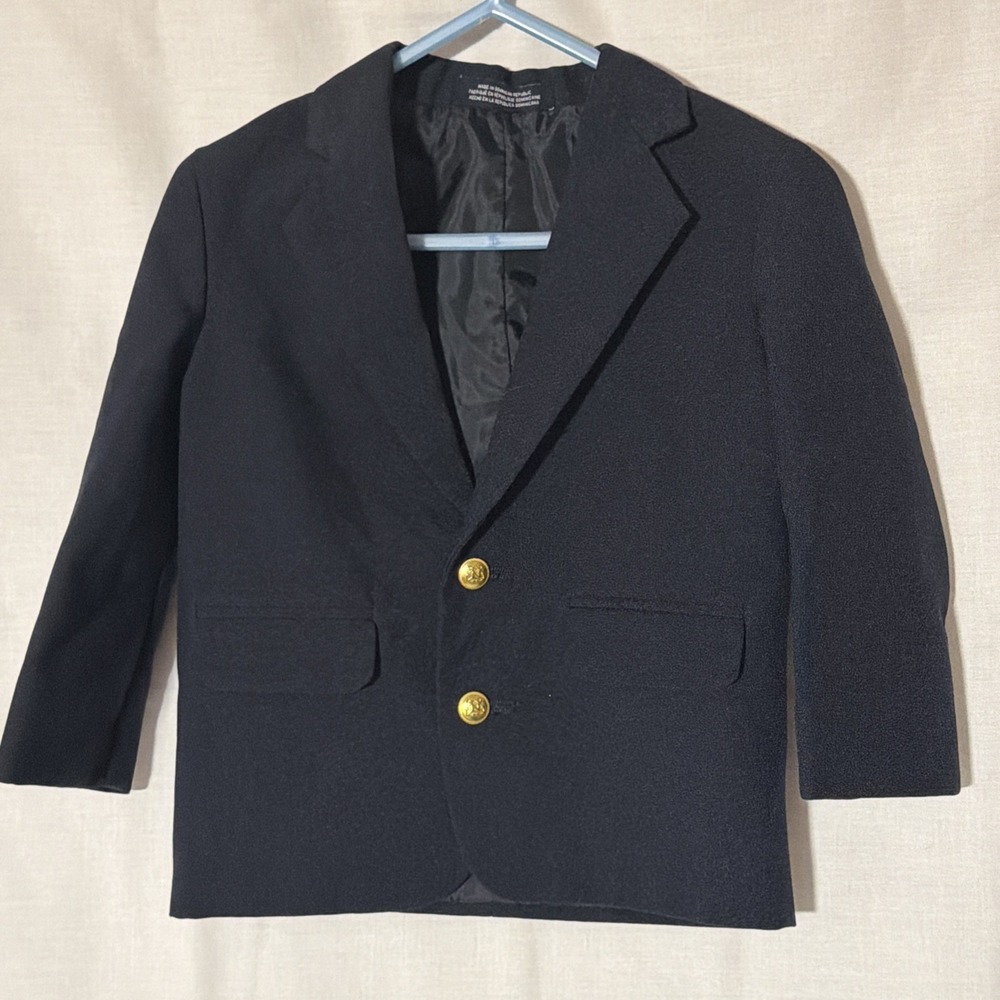 Nautica Jacket Infant Boys Size 24M‎ Navy Blue Blazer 2 Gold Buttons